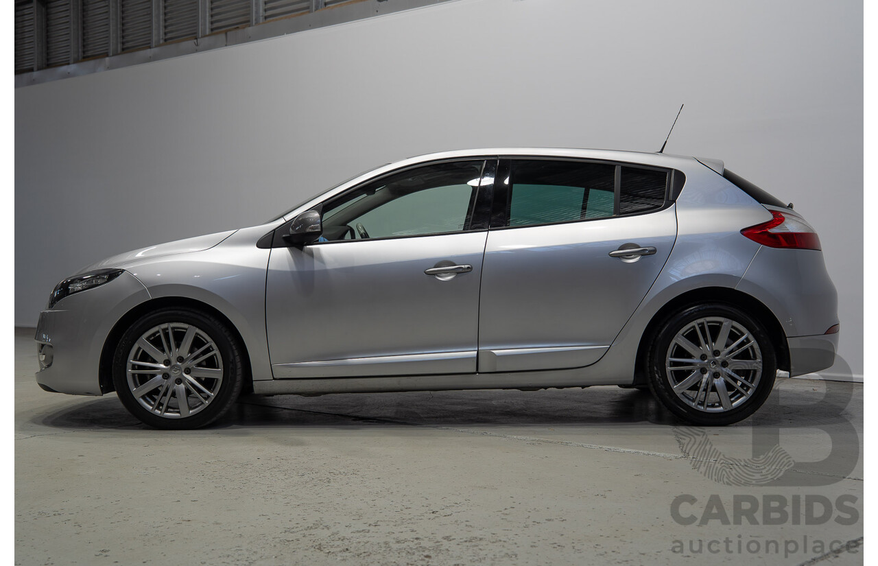 10/2013 Renault Megane GT-Line B95 5d Hatchback Silver 2.0L