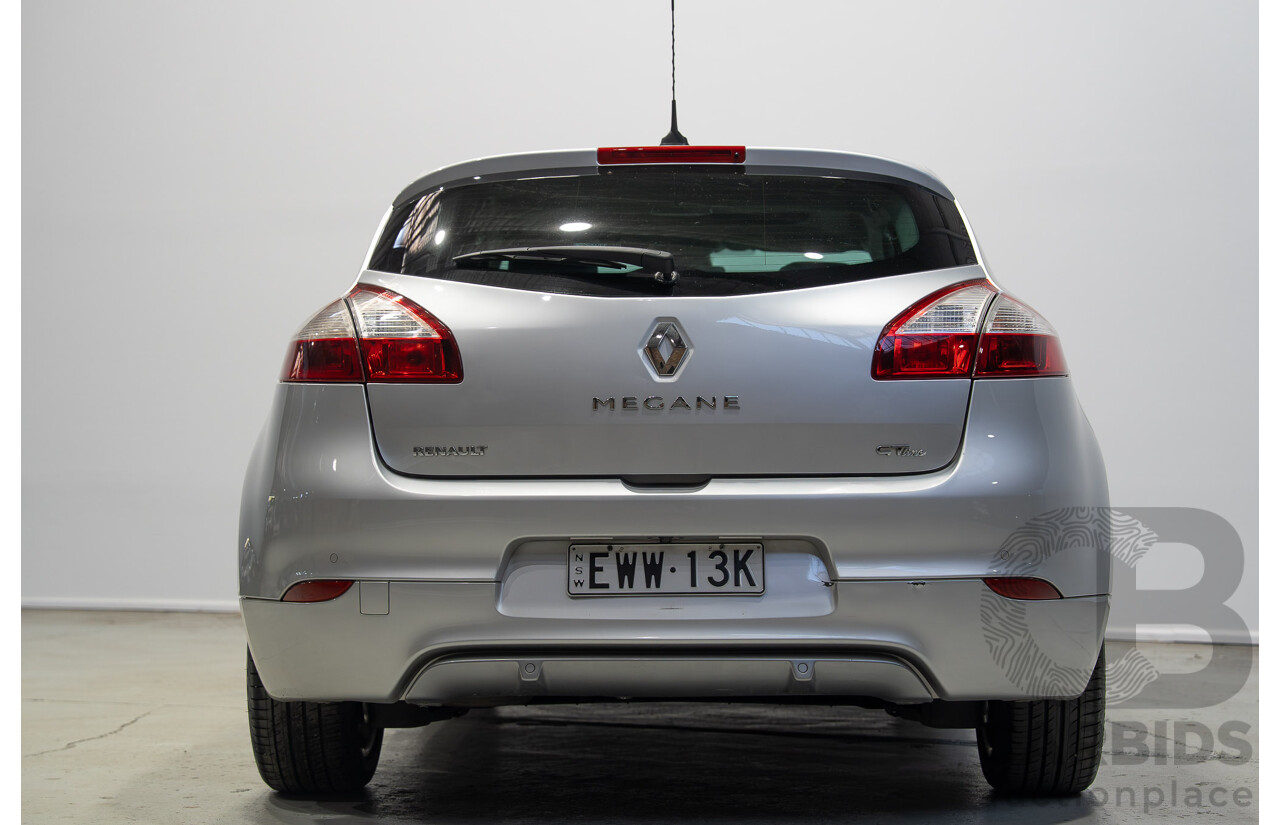 10/2013 Renault Megane GT-Line B95 5d Hatchback Silver 2.0L