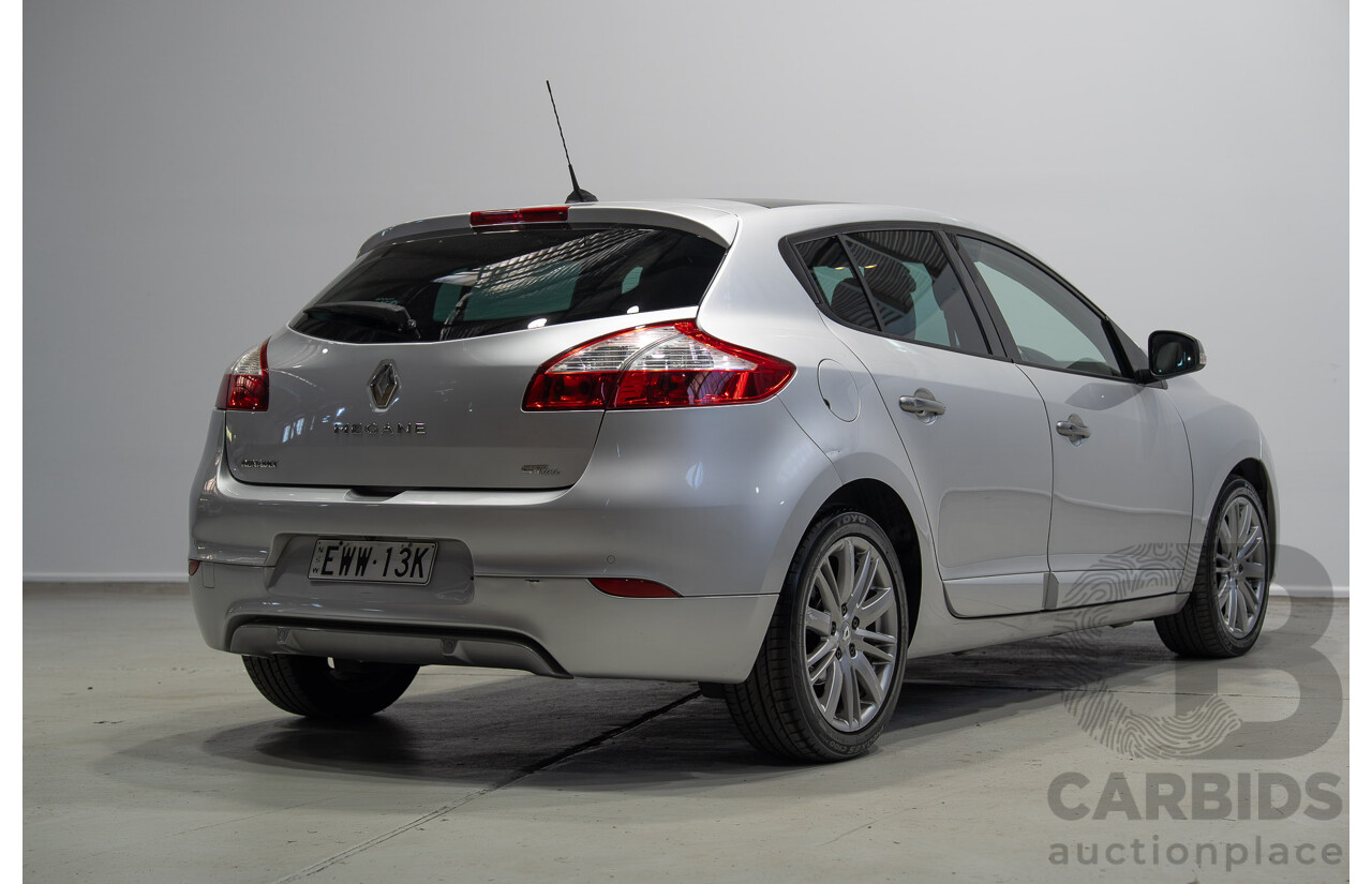 10/2013 Renault Megane GT-Line B95 5d Hatchback Silver 2.0L