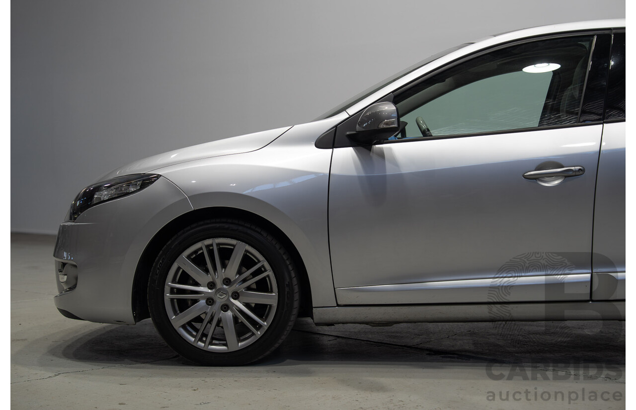 10/2013 Renault Megane GT-Line B95 5d Hatchback Silver 2.0L
