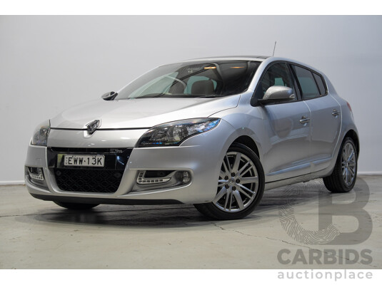 10/2013 Renault Megane GT-Line B95 5d Hatchback Silver 2.0L