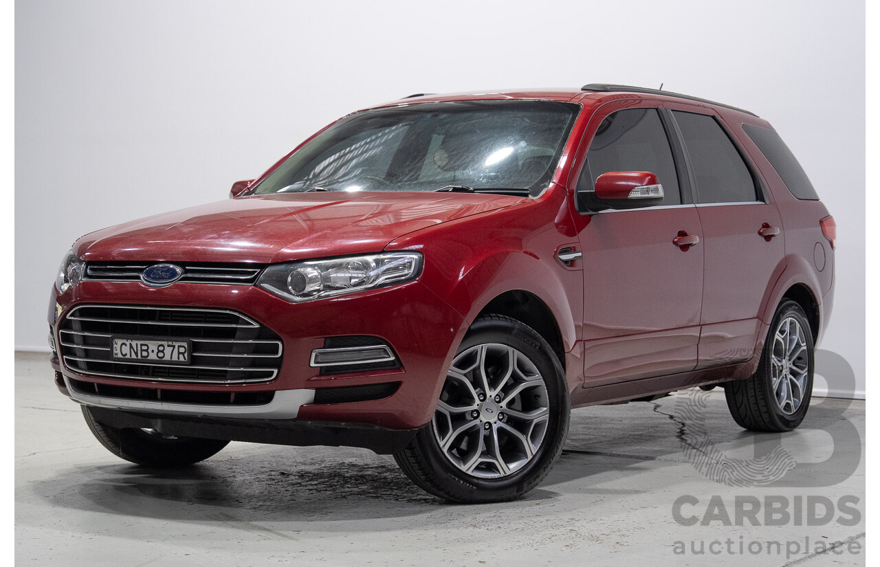 04/2013 Ford Territory Titanium SZ 4d Wagon Emperor Red Turbo Diesel V6 2.7L - 7 Seater