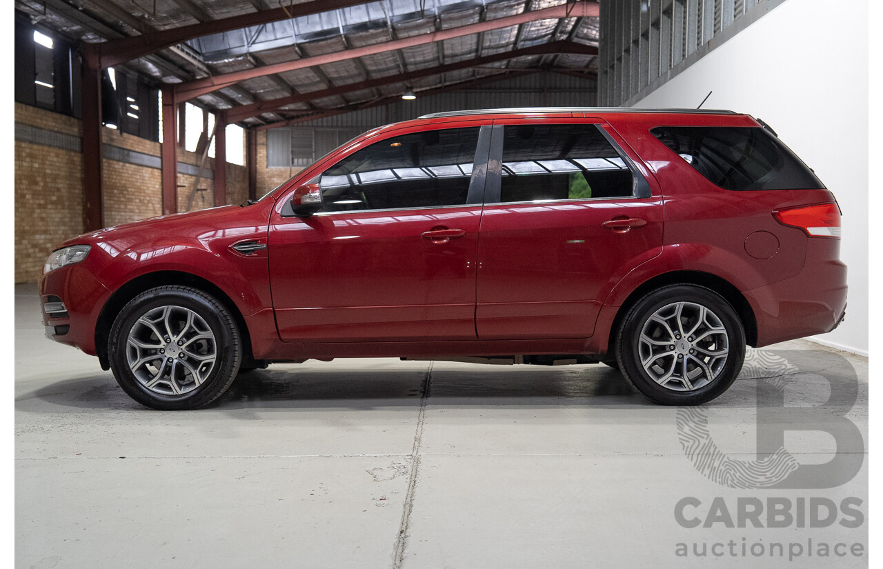 04/2013 Ford Territory Titanium SZ 4d Wagon Emperor Red Turbo Diesel V6 2.7L - 7 Seater