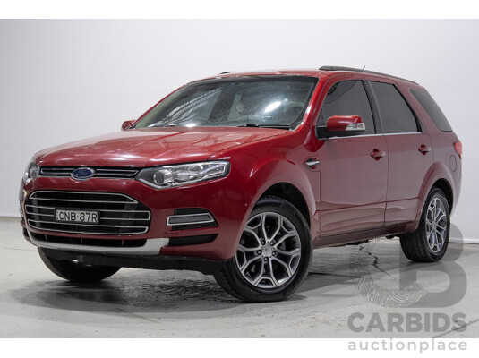 04/2013 Ford Territory Titanium SZ 4d Wagon Emperor Red Turbo Diesel V6 2.7L - 7 Seater