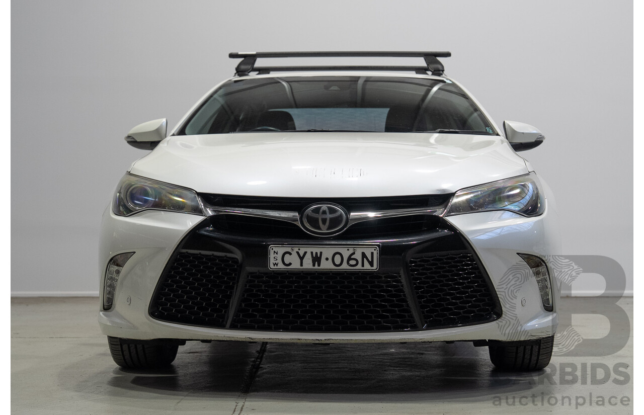 07/2015 Toyota Camry Atara SL ASV50R MY15 4d Sedan Blizzard White 2.5L