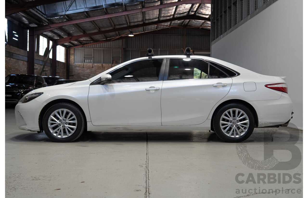 07/2015 Toyota Camry Atara SL ASV50R MY15 4d Sedan Blizzard White 2.5L