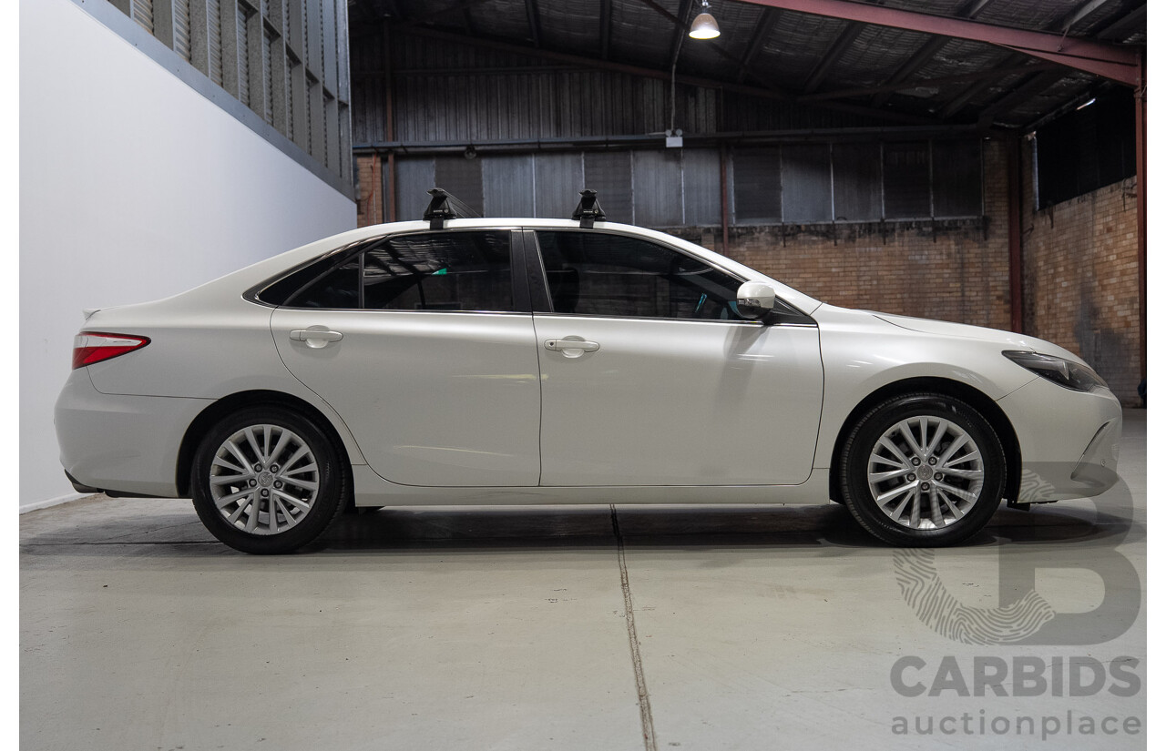 07/2015 Toyota Camry Atara SL ASV50R MY15 4d Sedan Blizzard White 2.5L