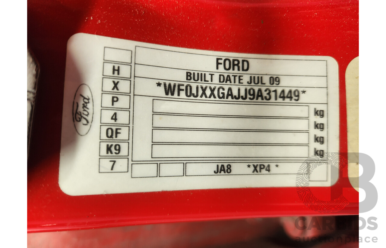 09/2009 Ford Fiesta Zetec WS 5d Hatchback Red 1.6L