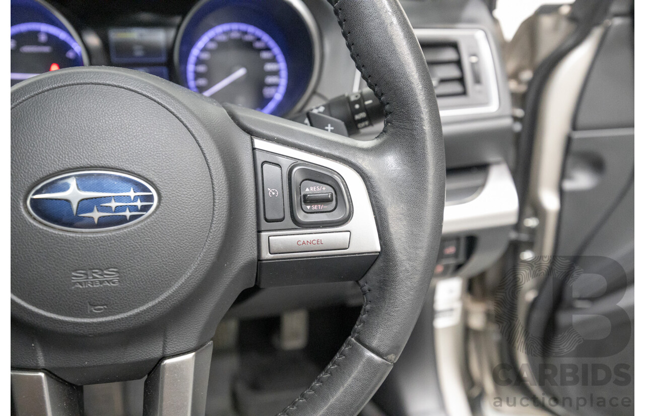 04/2015 Subaru Outback 2.0D Premium (AWD) MY15 4D Wagon Tungsten Metallic Turbo Diesel 2.0L