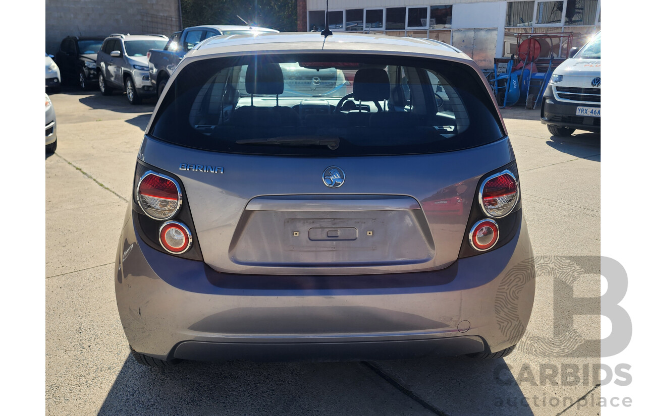 12/2011 Holden Barina TM 5d Hatchback Grey 1.6L