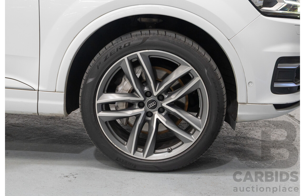 4/2018 Audi Q7 3.0 TDI Quattro (AWD) 4M MY18 4d Wagon Glacier White Metallic Turbo Diesel V6 3.0L - 7 Seater