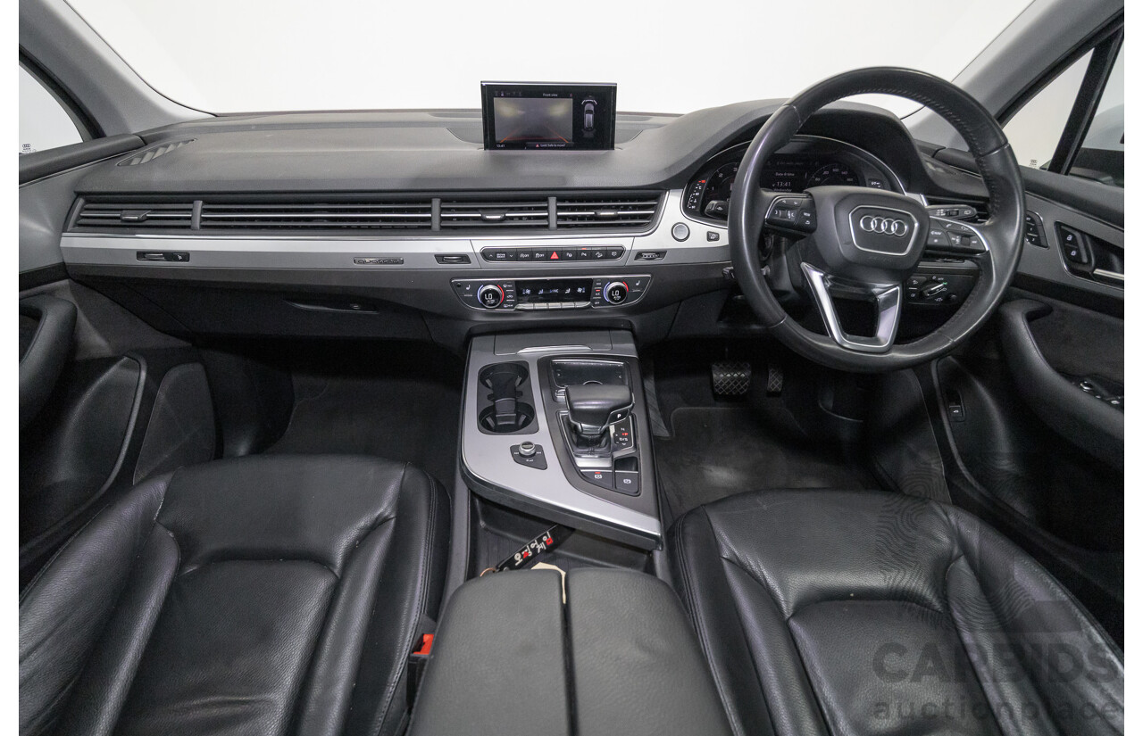 4/2018 Audi Q7 3.0 TDI Quattro (AWD) 4M MY18 4d Wagon Glacier White Metallic Turbo Diesel V6 3.0L - 7 Seater