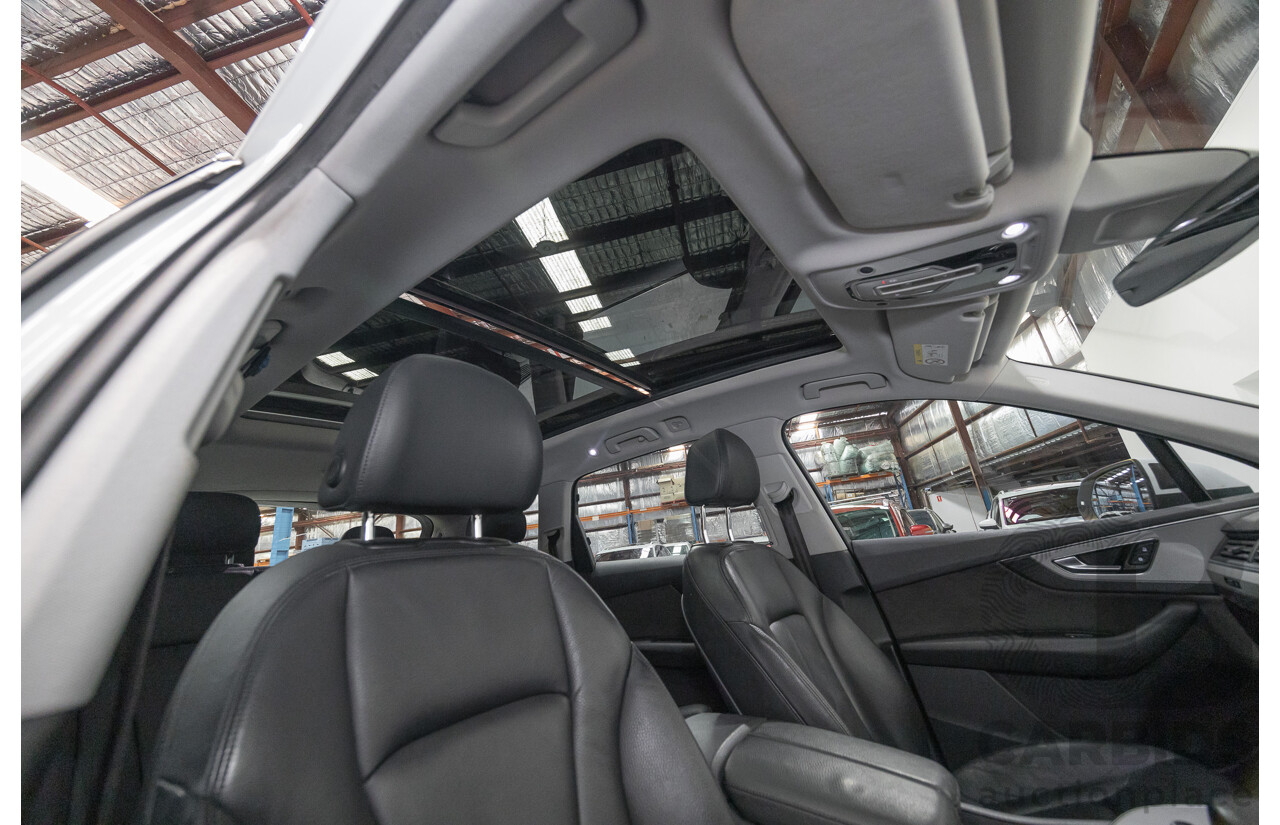 4/2018 Audi Q7 3.0 TDI Quattro (AWD) 4M MY18 4d Wagon Glacier White Metallic Turbo Diesel V6 3.0L - 7 Seater