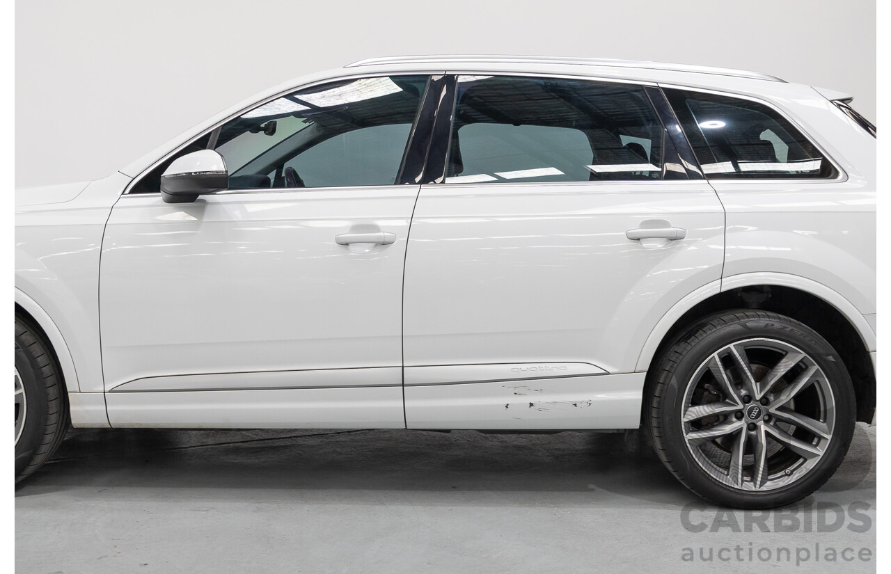 4/2018 Audi Q7 3.0 TDI Quattro (AWD) 4M MY18 4d Wagon Glacier White Metallic Turbo Diesel V6 3.0L - 7 Seater