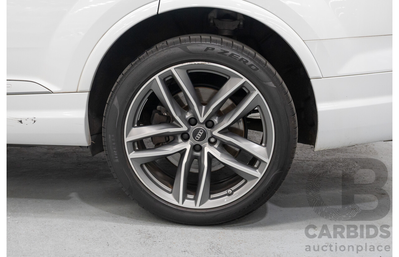 4/2018 Audi Q7 3.0 TDI Quattro (AWD) 4M MY18 4d Wagon Glacier White Metallic Turbo Diesel V6 3.0L - 7 Seater