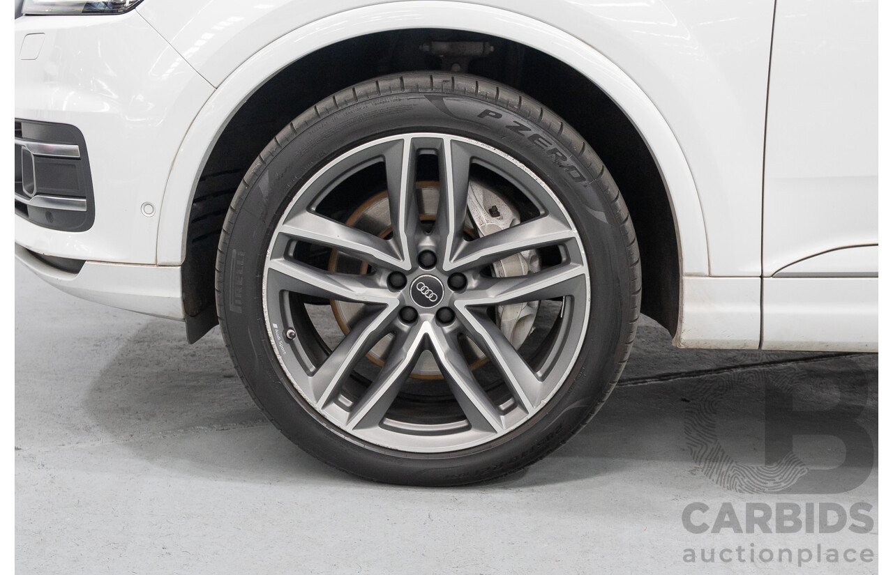 4/2018 Audi Q7 3.0 TDI Quattro (AWD) 4M MY18 4d Wagon Glacier White Metallic Turbo Diesel V6 3.0L - 7 Seater