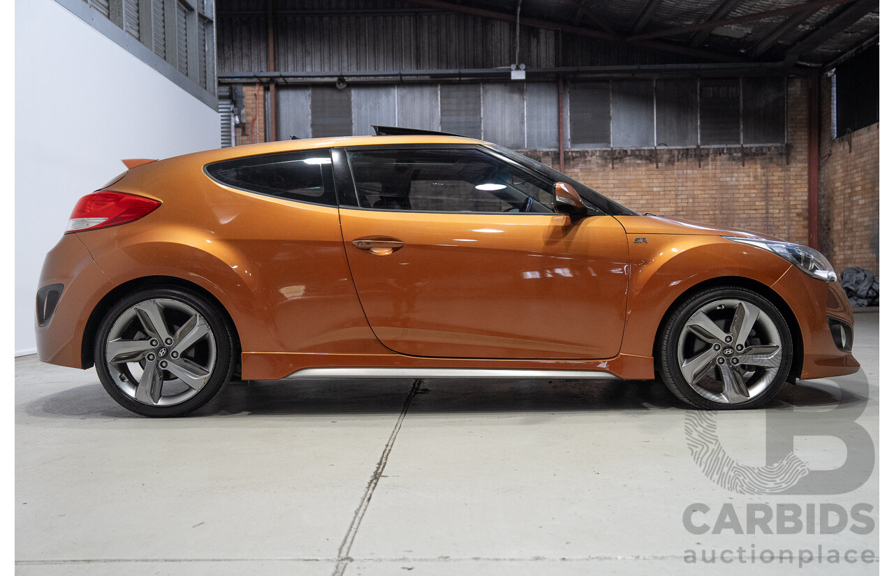 09/2012 Hyundai Veloster SR Turbo FS MY13 3d Coupe Orange 1.6L
