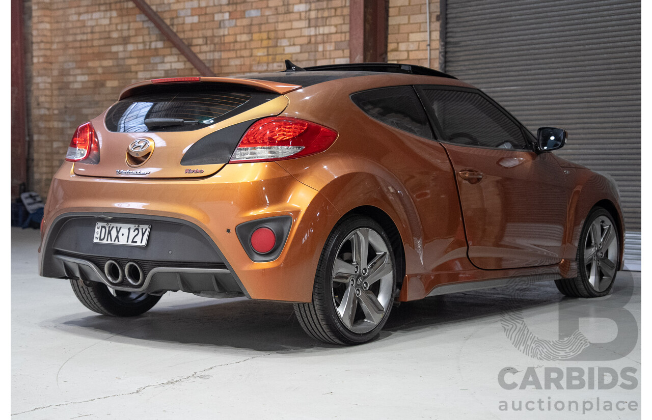 09/2012 Hyundai Veloster SR Turbo FS MY13 3d Coupe Orange 1.6L