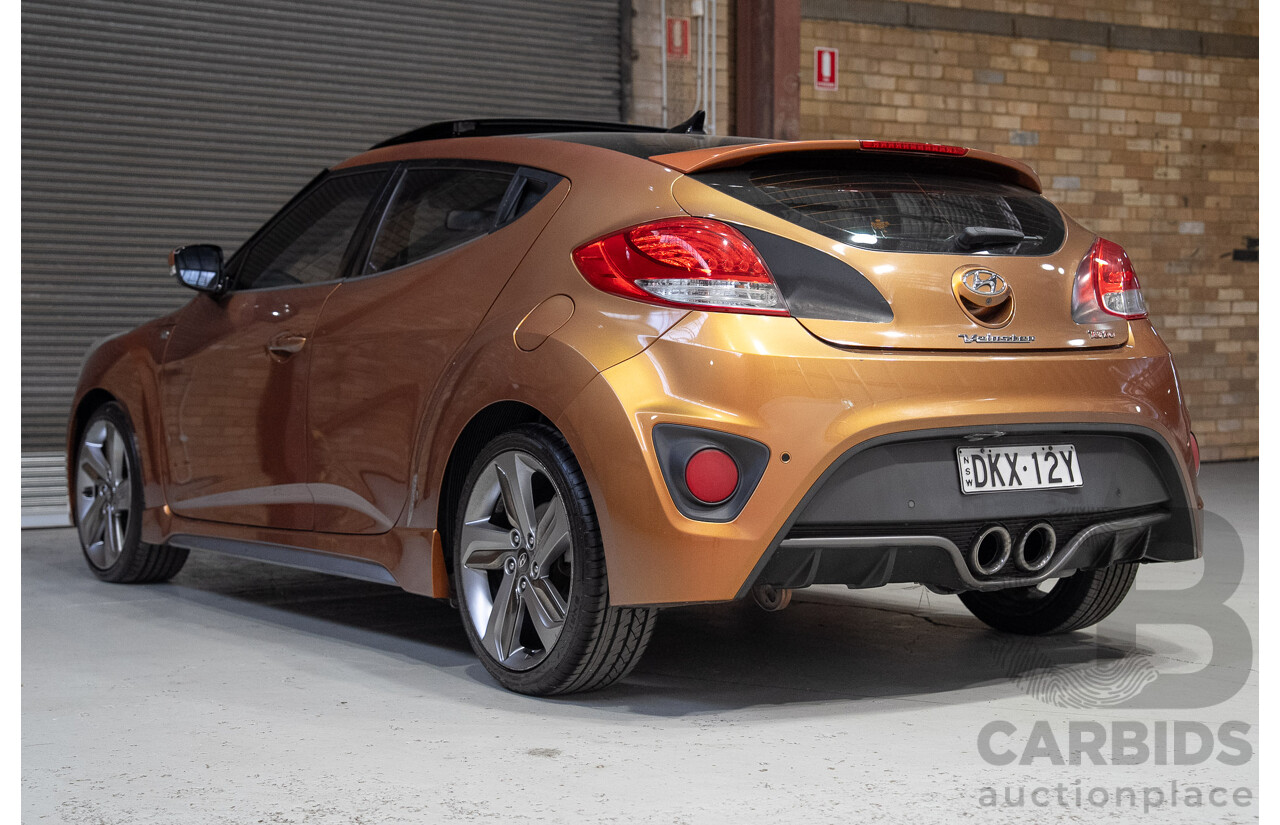 09/2012 Hyundai Veloster SR Turbo FS MY13 3d Coupe Orange 1.6L