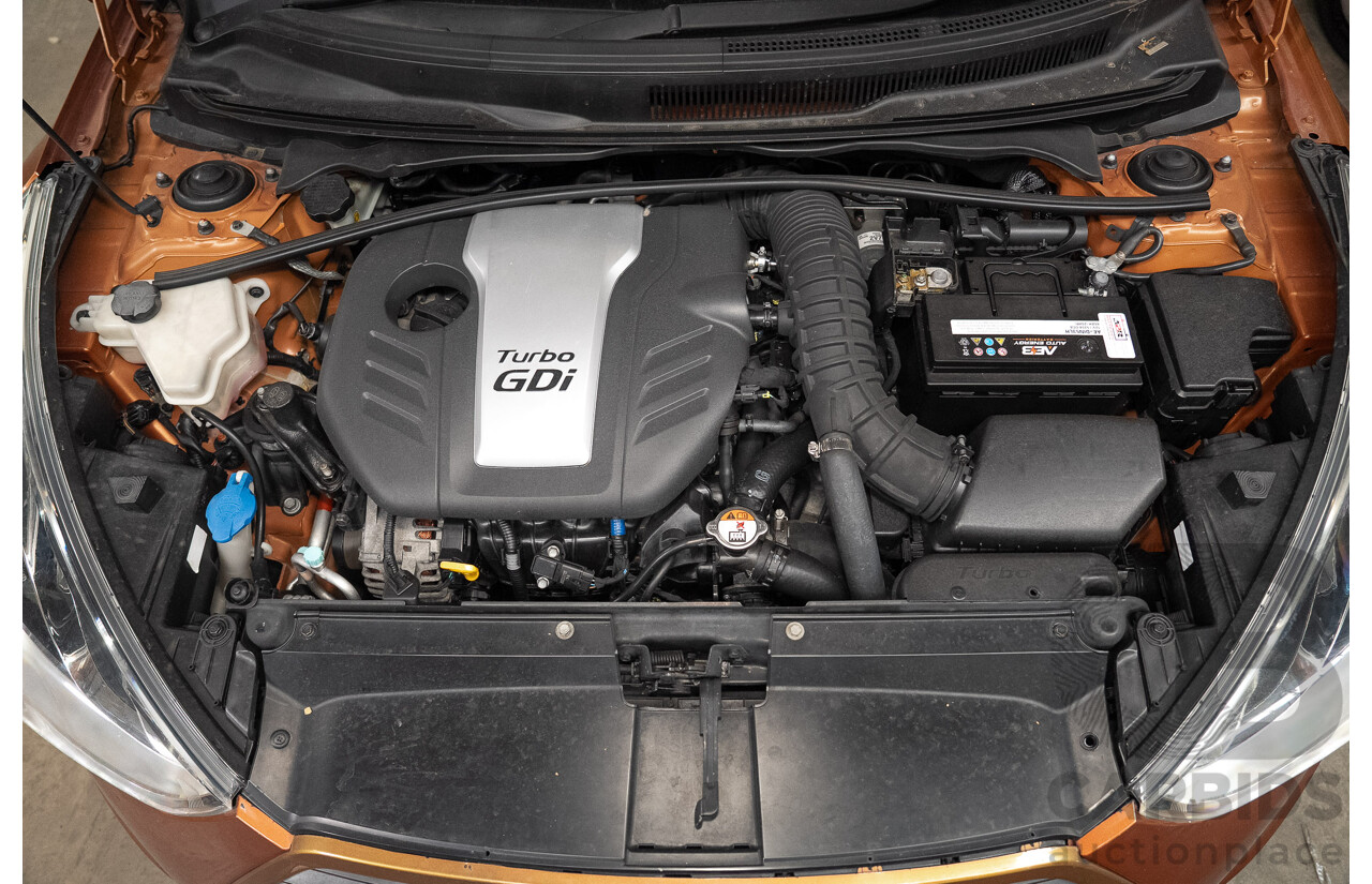 09/2012 Hyundai Veloster SR Turbo FS MY13 3d Coupe Orange 1.6L