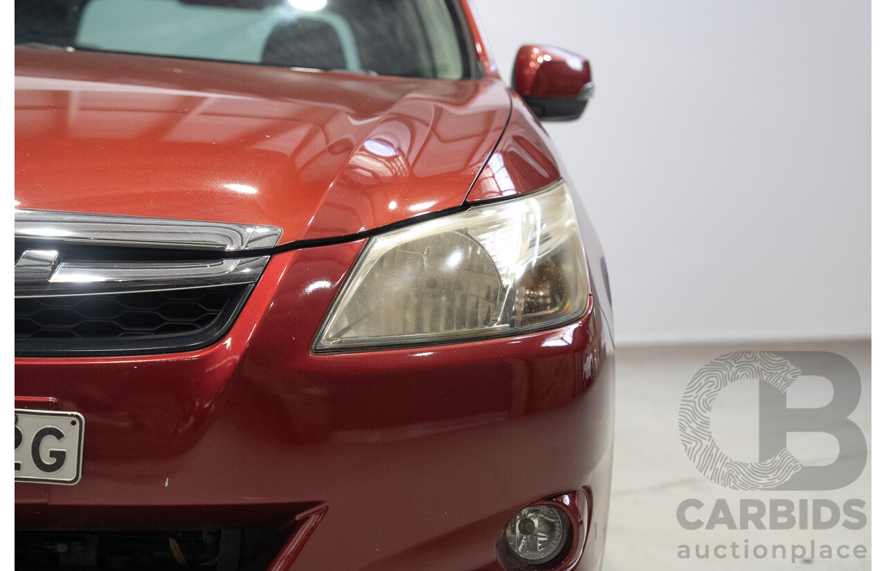 01/2013 Subaru Liberty EXIGA PREMIUM (AWD) MY13 4d Wagon Red 2.5L 7 Seats