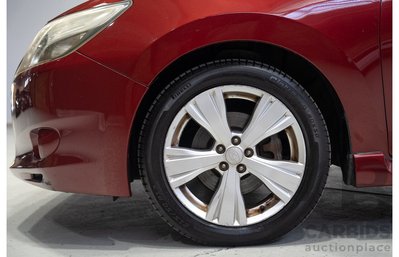 01/2013 Subaru Liberty EXIGA PREMIUM (AWD) MY13 4d Wagon Red 2.5L 7 Seats