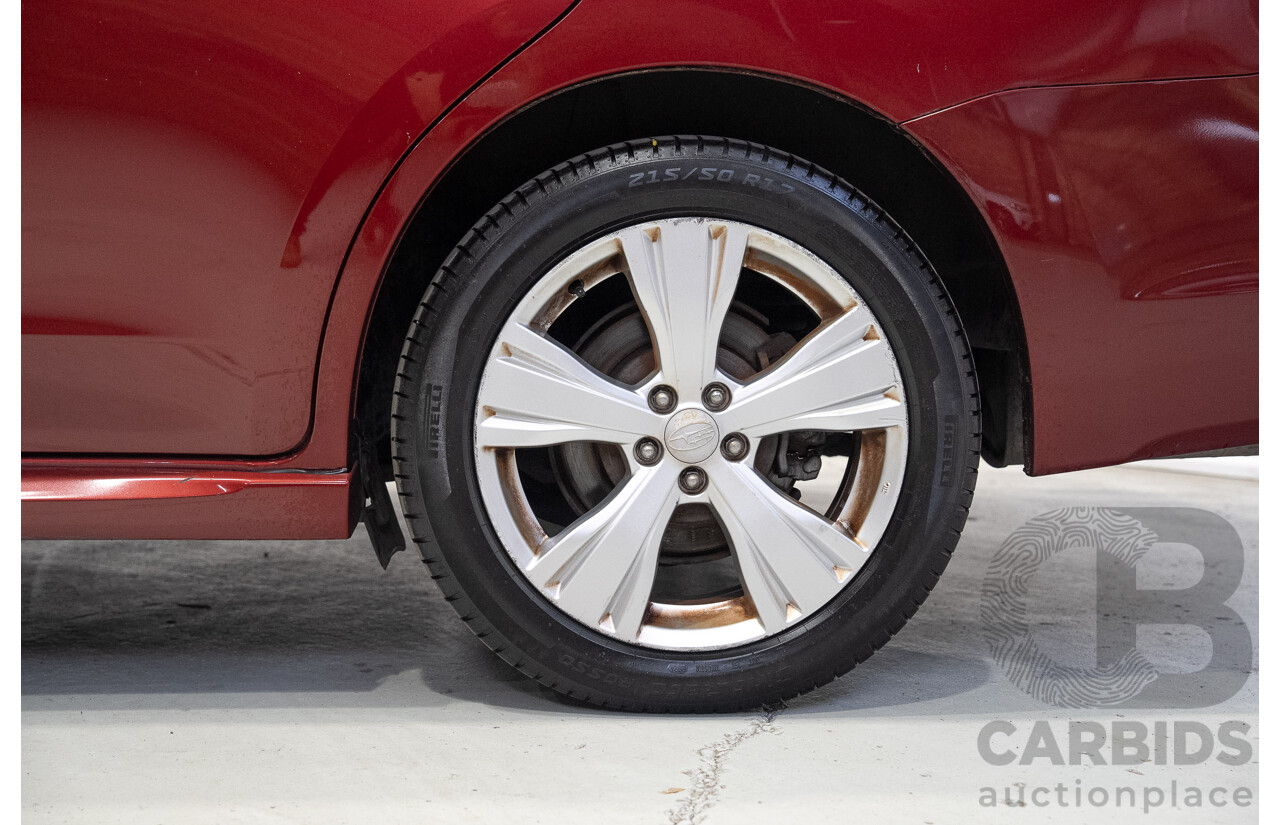 01/2013 Subaru Liberty EXIGA PREMIUM (AWD) MY13 4d Wagon Red 2.5L 7 Seats