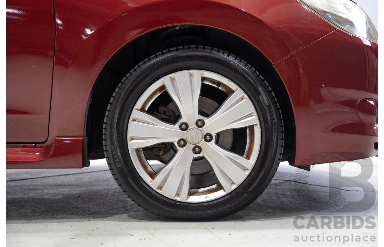 01/2013 Subaru Liberty EXIGA PREMIUM (AWD) MY13 4d Wagon Red 2.5L 7 Seats