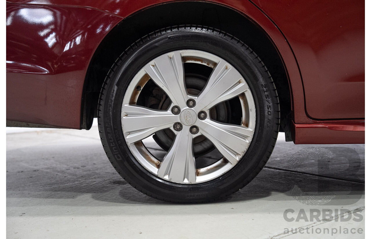 01/2013 Subaru Liberty EXIGA PREMIUM (AWD) MY13 4d Wagon Red 2.5L 7 Seats