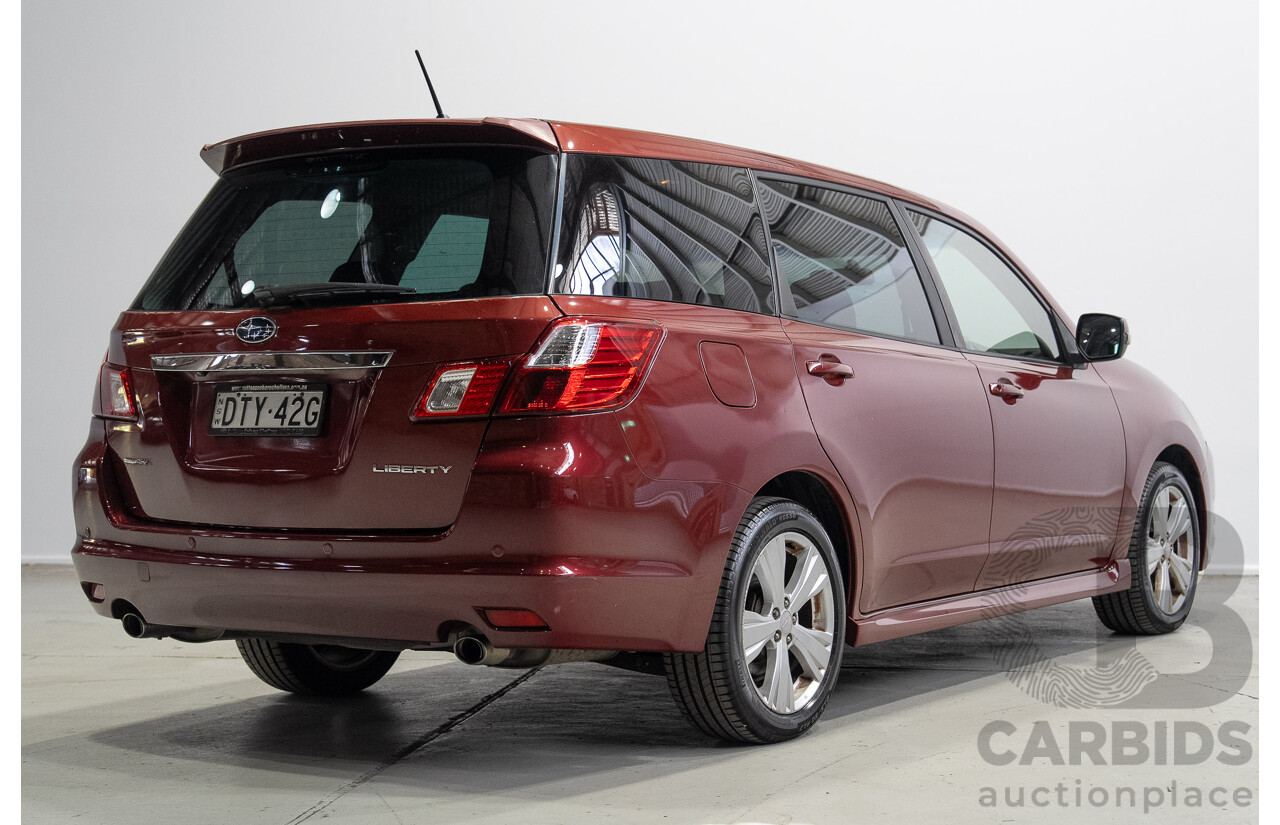 01/2013 Subaru Liberty EXIGA PREMIUM (AWD) MY13 4d Wagon Red 2.5L 7 Seats