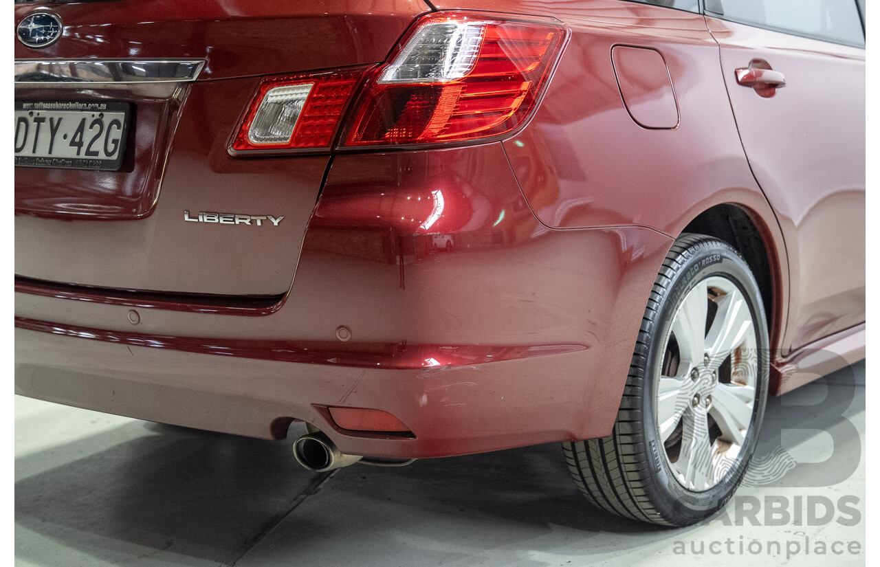 01/2013 Subaru Liberty EXIGA PREMIUM (AWD) MY13 4d Wagon Red 2.5L 7 Seats