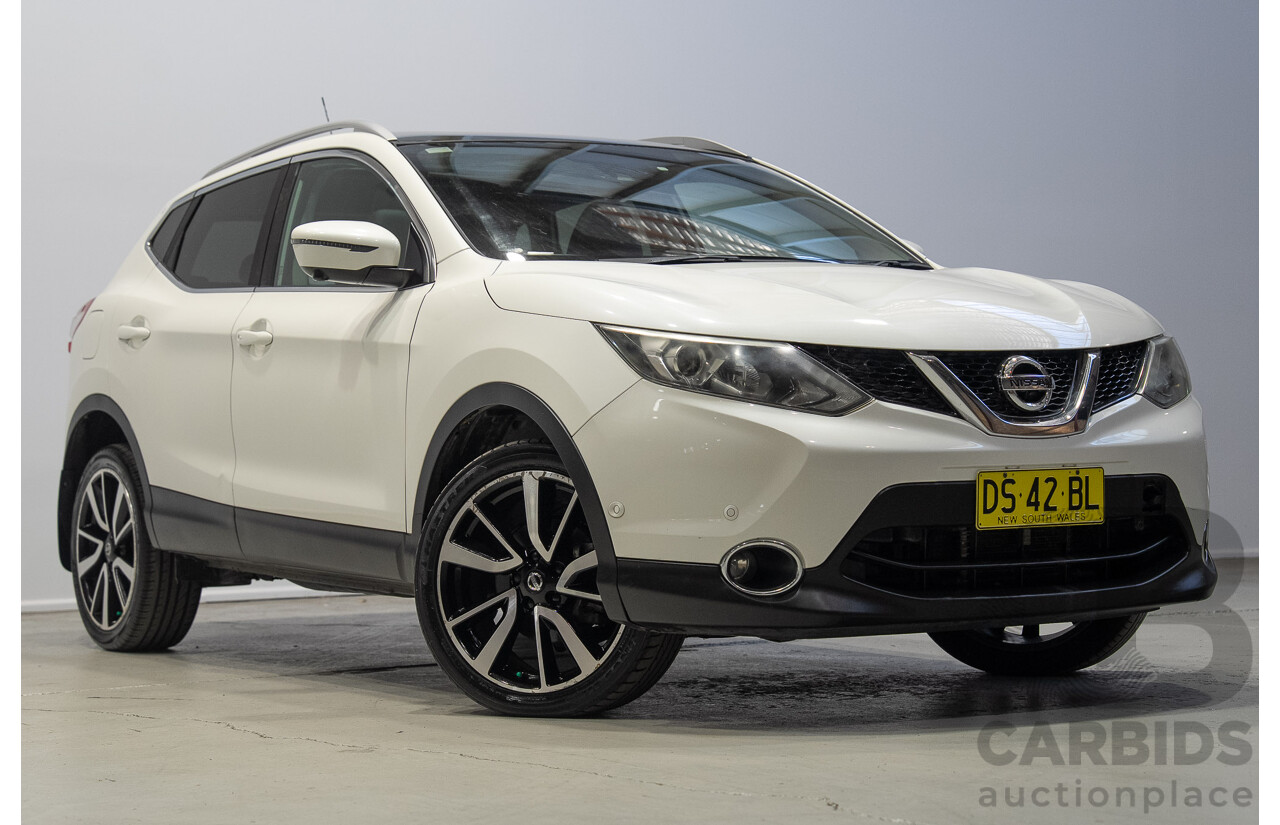 03/2017 Nissan Qashqai Ti FWD J11 4d Wagon White 2.0L