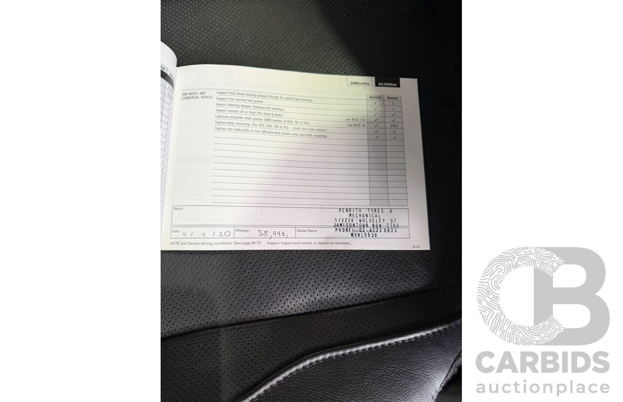 03/2017 Nissan Qashqai Ti FWD J11 4d Wagon White 2.0L