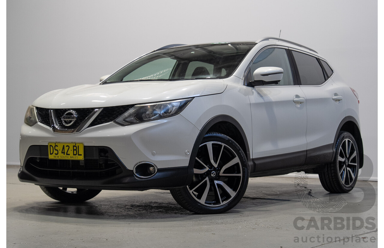 03/2017 Nissan Qashqai Ti FWD J11 4d Wagon White 2.0L