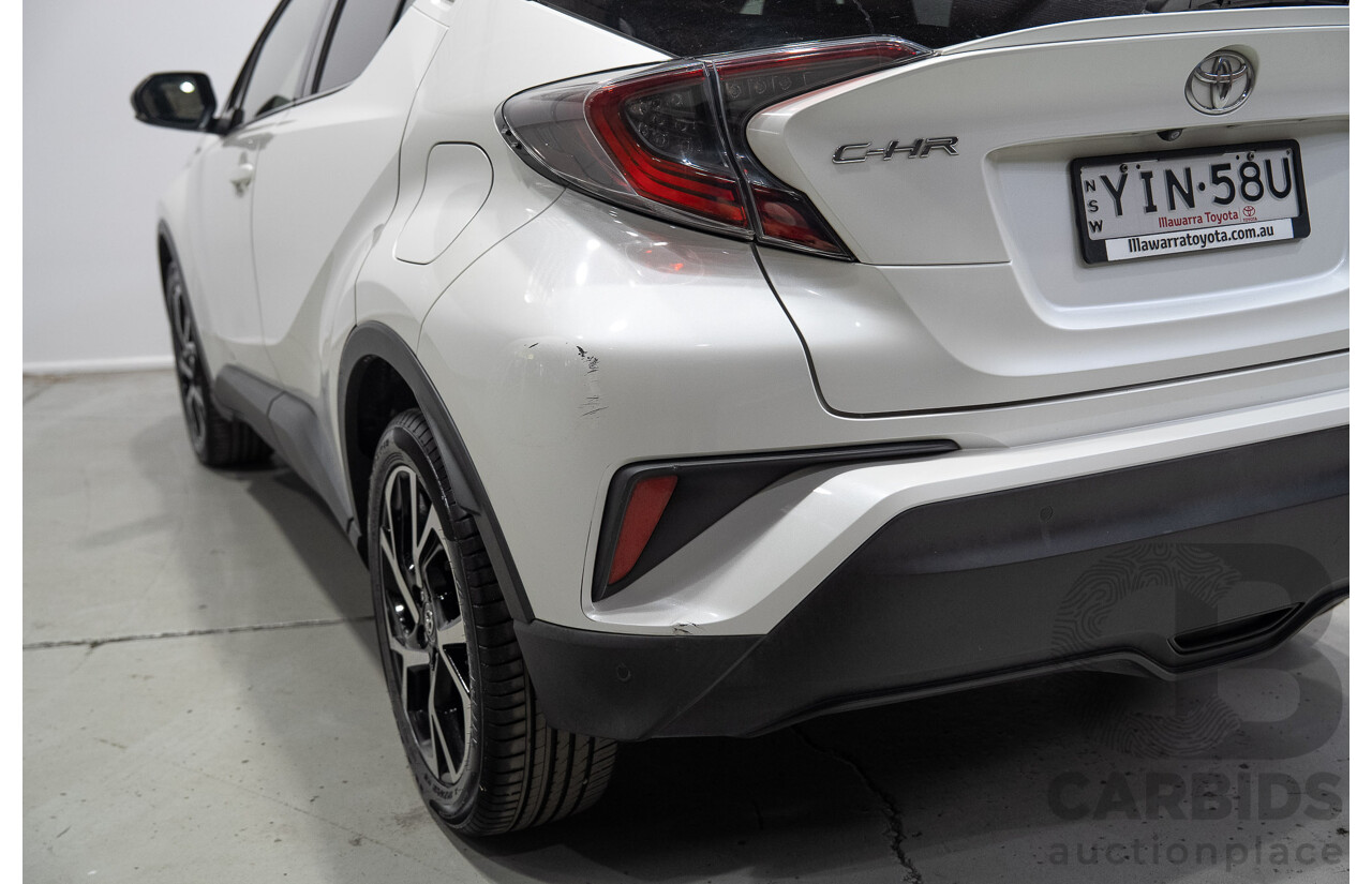 01/2018 Toyota C-HR Koba (AWD) NGX50R 4d Wagon Crystal Pearl White / Black Turbo 1.2L