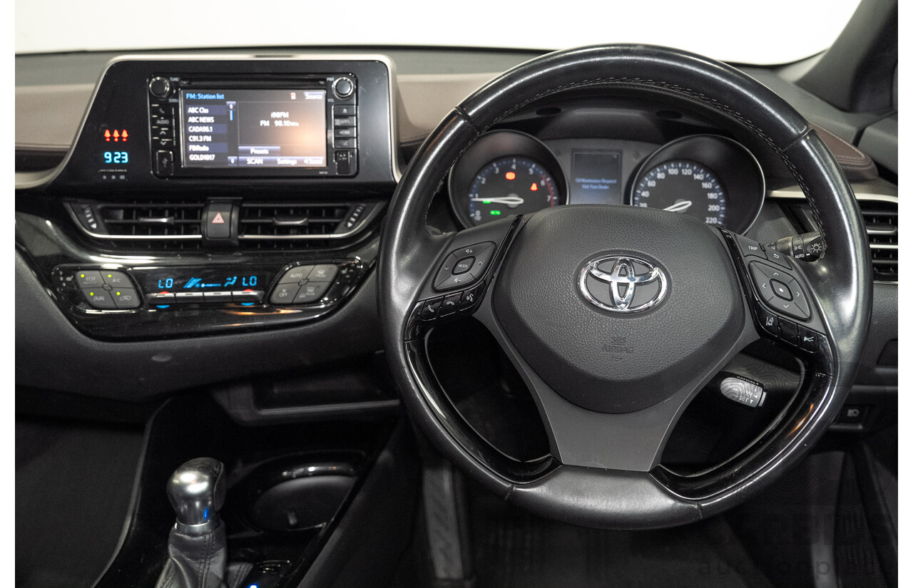 01/2018 Toyota C-HR Koba (AWD) NGX50R 4d Wagon Crystal Pearl White / Black Turbo 1.2L