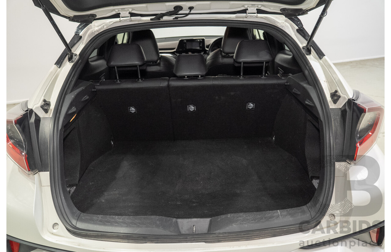 01/2018 Toyota C-HR Koba (AWD) NGX50R 4d Wagon Crystal Pearl White / Black Turbo 1.2L