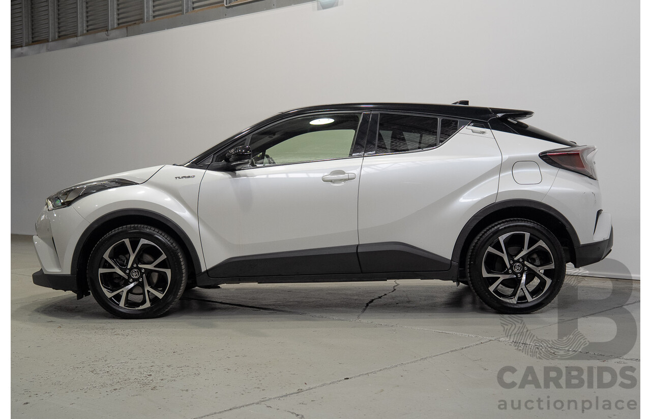 01/2018 Toyota C-HR Koba (AWD) NGX50R 4d Wagon Crystal Pearl White / Black Turbo 1.2L