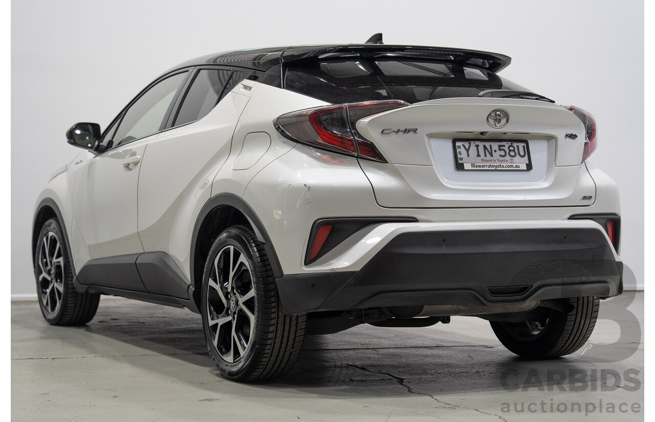 01/2018 Toyota C-HR Koba (AWD) NGX50R 4d Wagon Crystal Pearl White / Black Turbo 1.2L