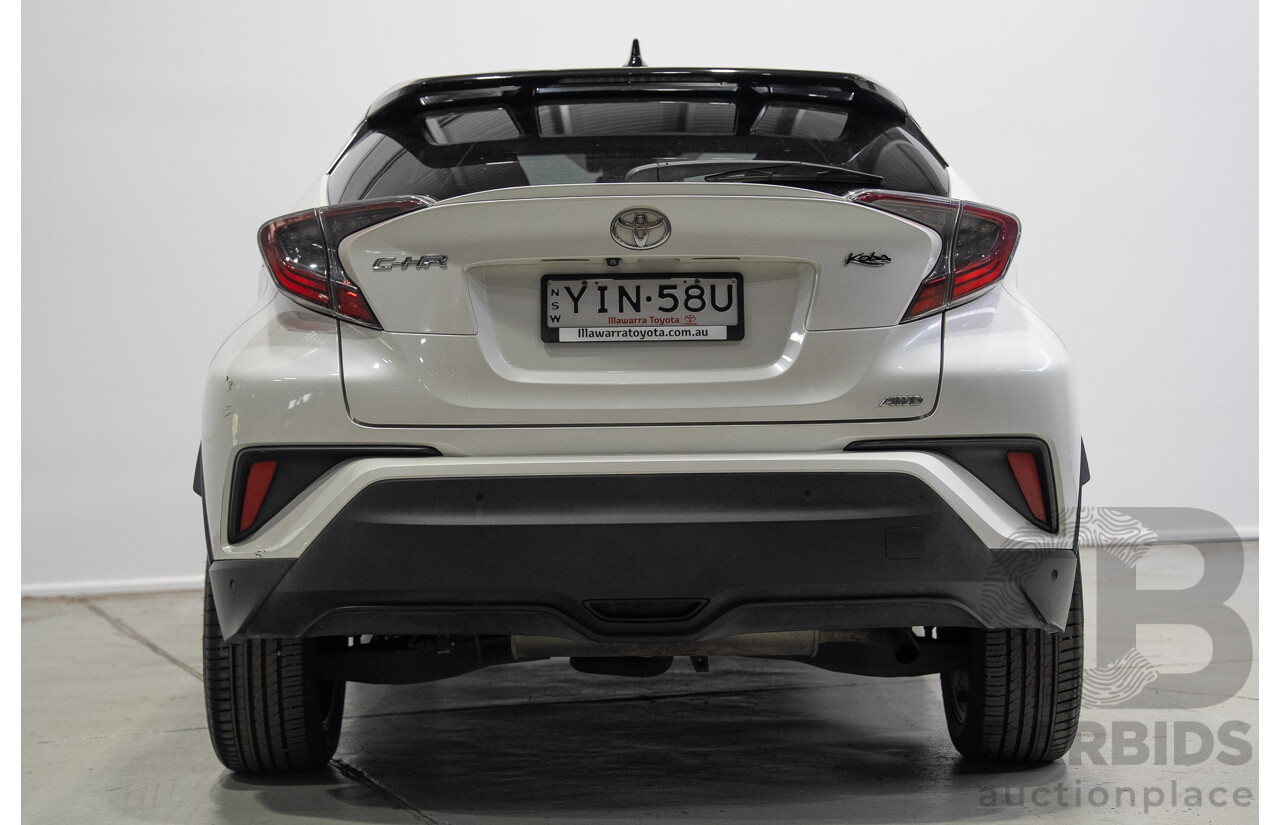 01/2018 Toyota C-HR Koba (AWD) NGX50R 4d Wagon Crystal Pearl White / Black Turbo 1.2L