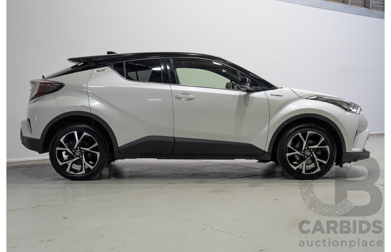 01/2018 Toyota C-HR Koba (AWD) NGX50R 4d Wagon Crystal Pearl White / Black Turbo 1.2L