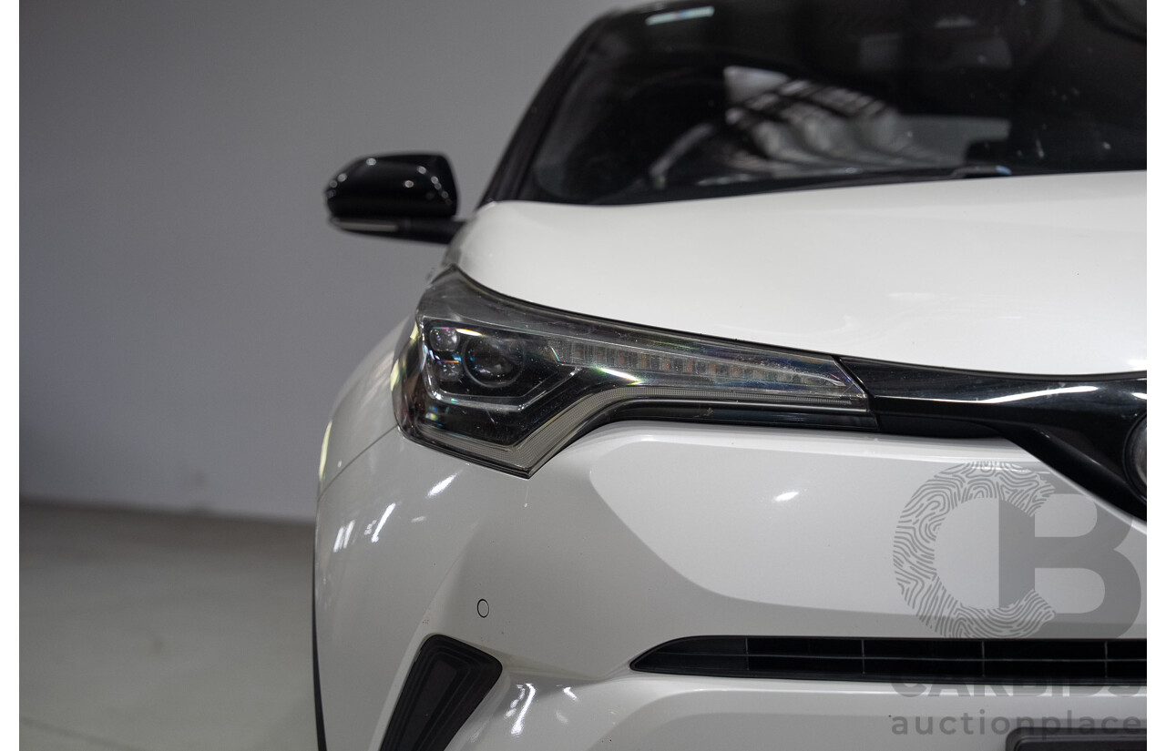 01/2018 Toyota C-HR Koba (AWD) NGX50R 4d Wagon Crystal Pearl White / Black Turbo 1.2L