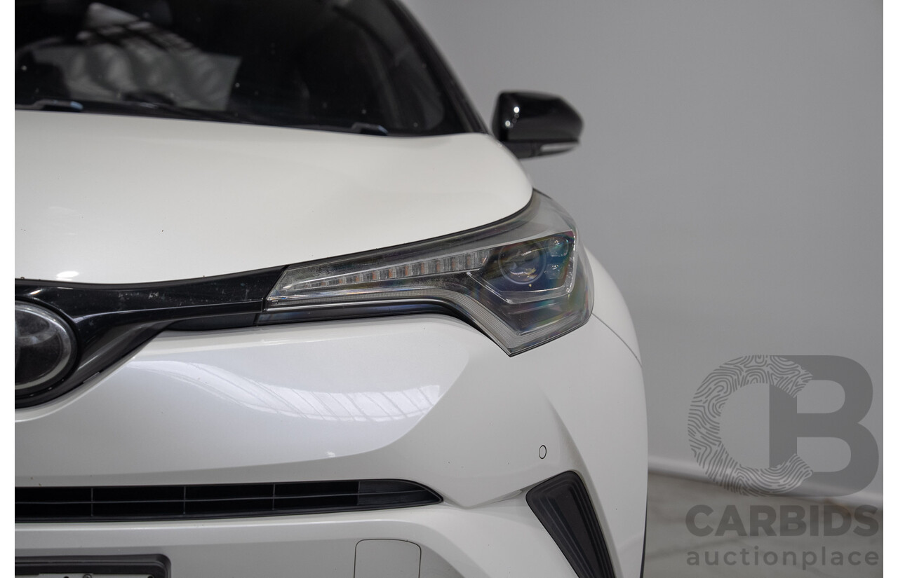 01/2018 Toyota C-HR Koba (AWD) NGX50R 4d Wagon Crystal Pearl White / Black Turbo 1.2L