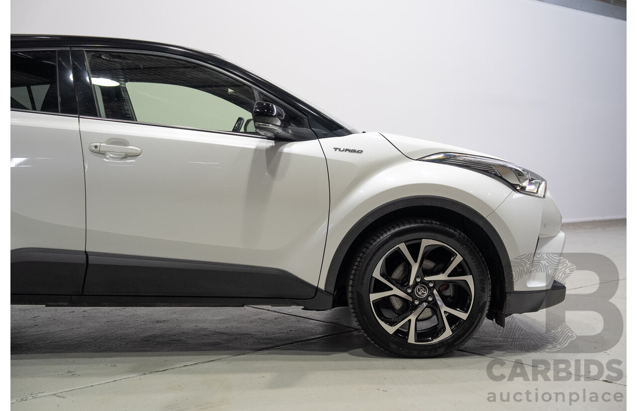 01/2018 Toyota C-HR Koba (AWD) NGX50R 4d Wagon Crystal Pearl White / Black Turbo 1.2L