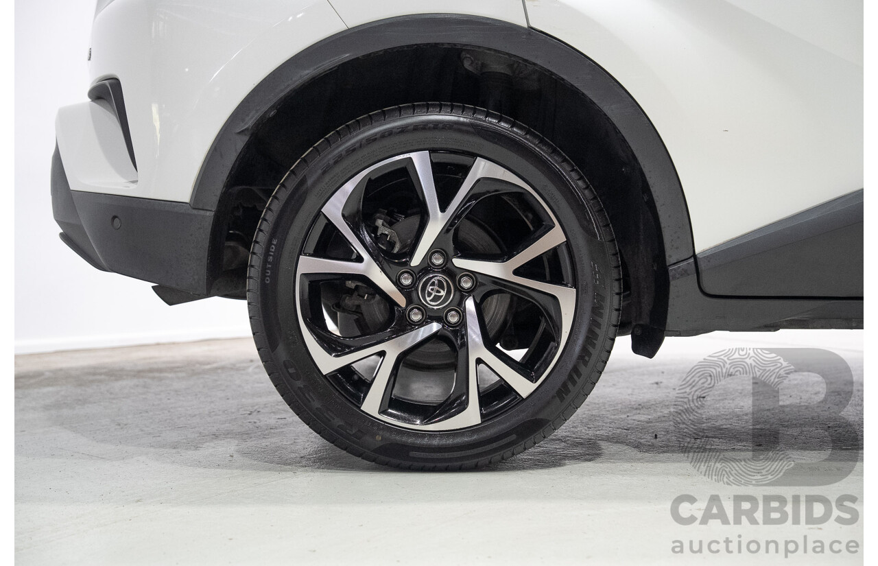 01/2018 Toyota C-HR Koba (AWD) NGX50R 4d Wagon Crystal Pearl White / Black Turbo 1.2L