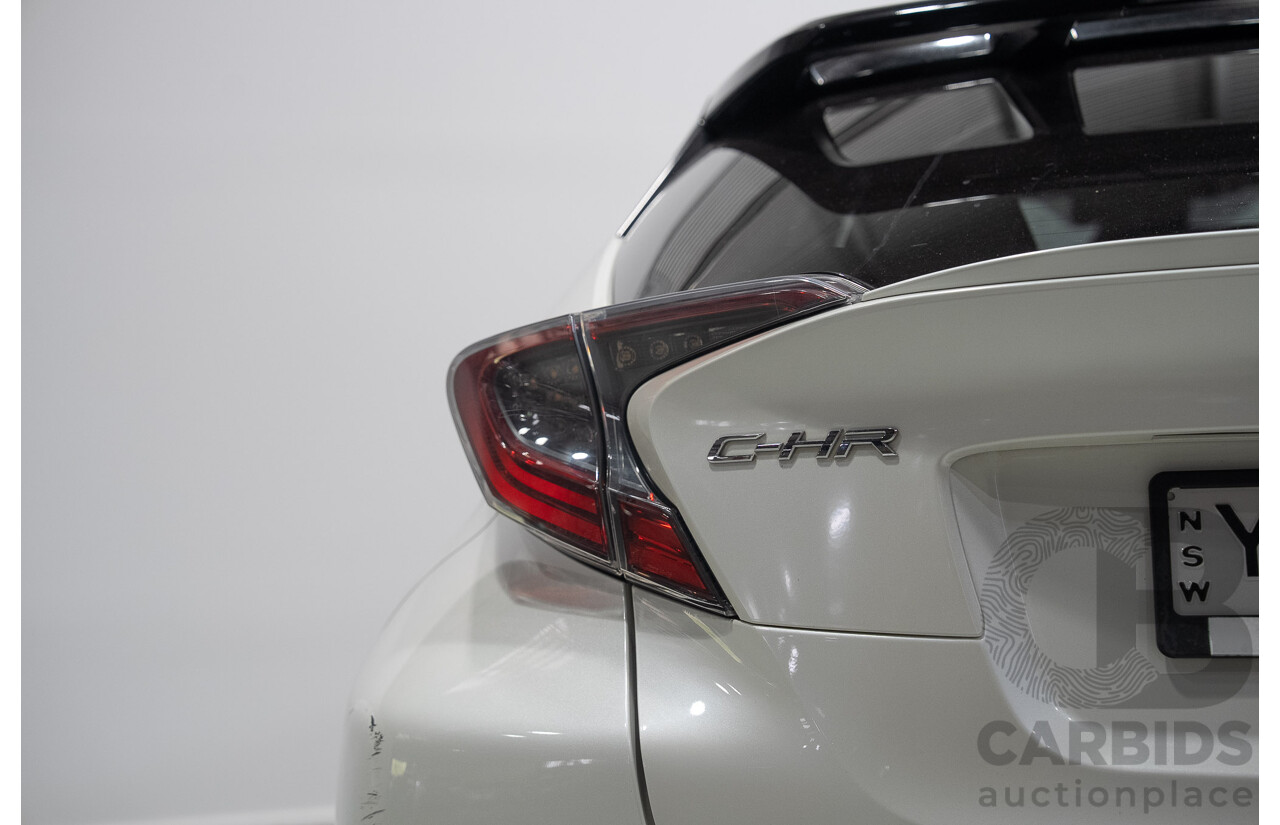 01/2018 Toyota C-HR Koba (AWD) NGX50R 4d Wagon Crystal Pearl White / Black Turbo 1.2L