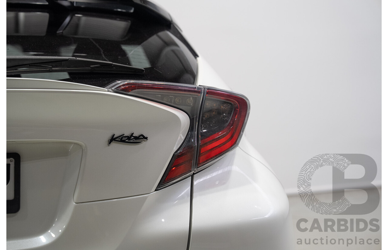 01/2018 Toyota C-HR Koba (AWD) NGX50R 4d Wagon Crystal Pearl White / Black Turbo 1.2L