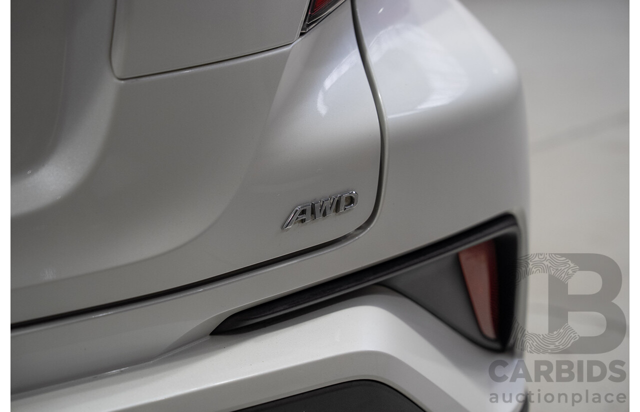 01/2018 Toyota C-HR Koba (AWD) NGX50R 4d Wagon Crystal Pearl White / Black Turbo 1.2L