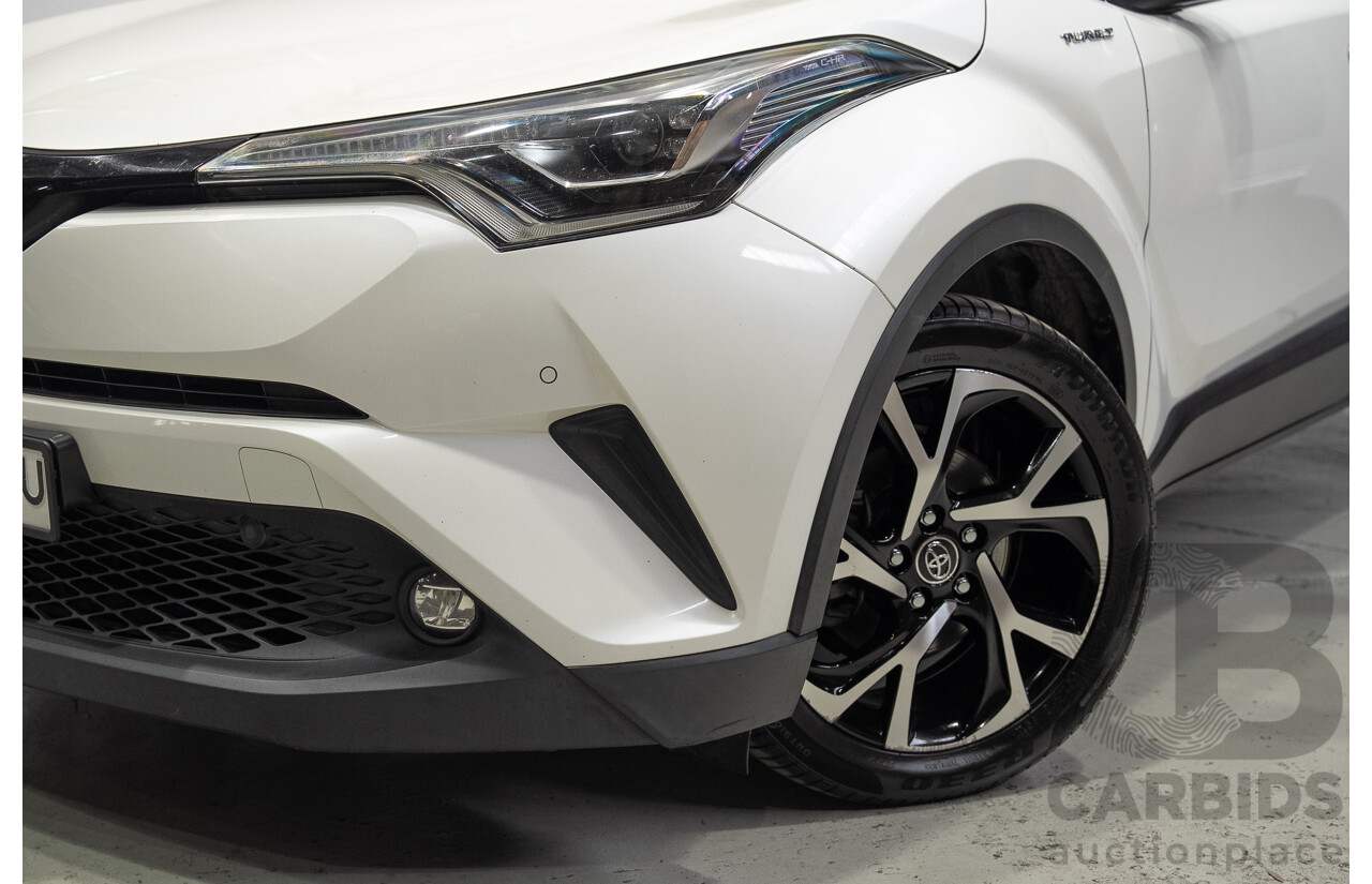 01/2018 Toyota C-HR Koba (AWD) NGX50R 4d Wagon Crystal Pearl White / Black Turbo 1.2L