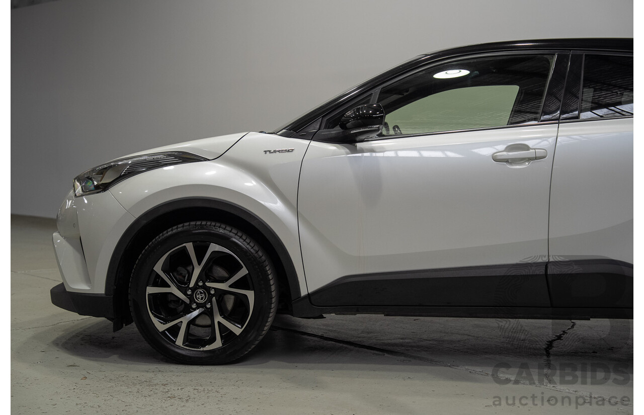 01/2018 Toyota C-HR Koba (AWD) NGX50R 4d Wagon Crystal Pearl White / Black Turbo 1.2L